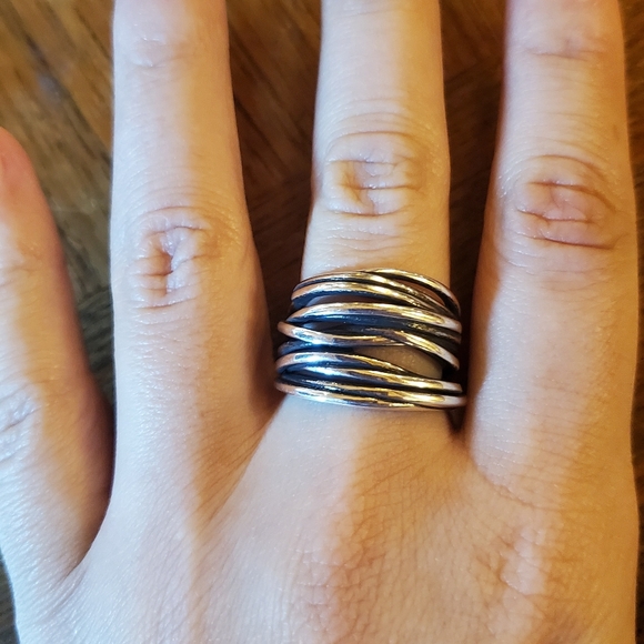 NWOT (2) Two Silver Stack Rings - Picture 7 of 8